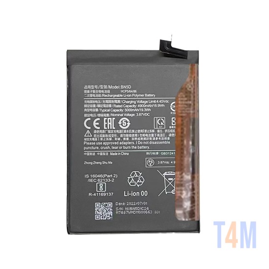 Bateria Xiaomi Redmi Note 11s BN5D 5000mAh
